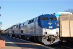 Westbound "Southwest Chief" cruises through the station